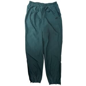 Nike Nylon Track Pants Mens Large Green Vintage Windbreaker Bottoms